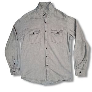 KR3W Button Down Shirt Gray Size S